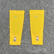 Nike Pro NBA Padded Knee Sleeves Mens 2XL 3XL Yellow CT3878 Basketball Pair New