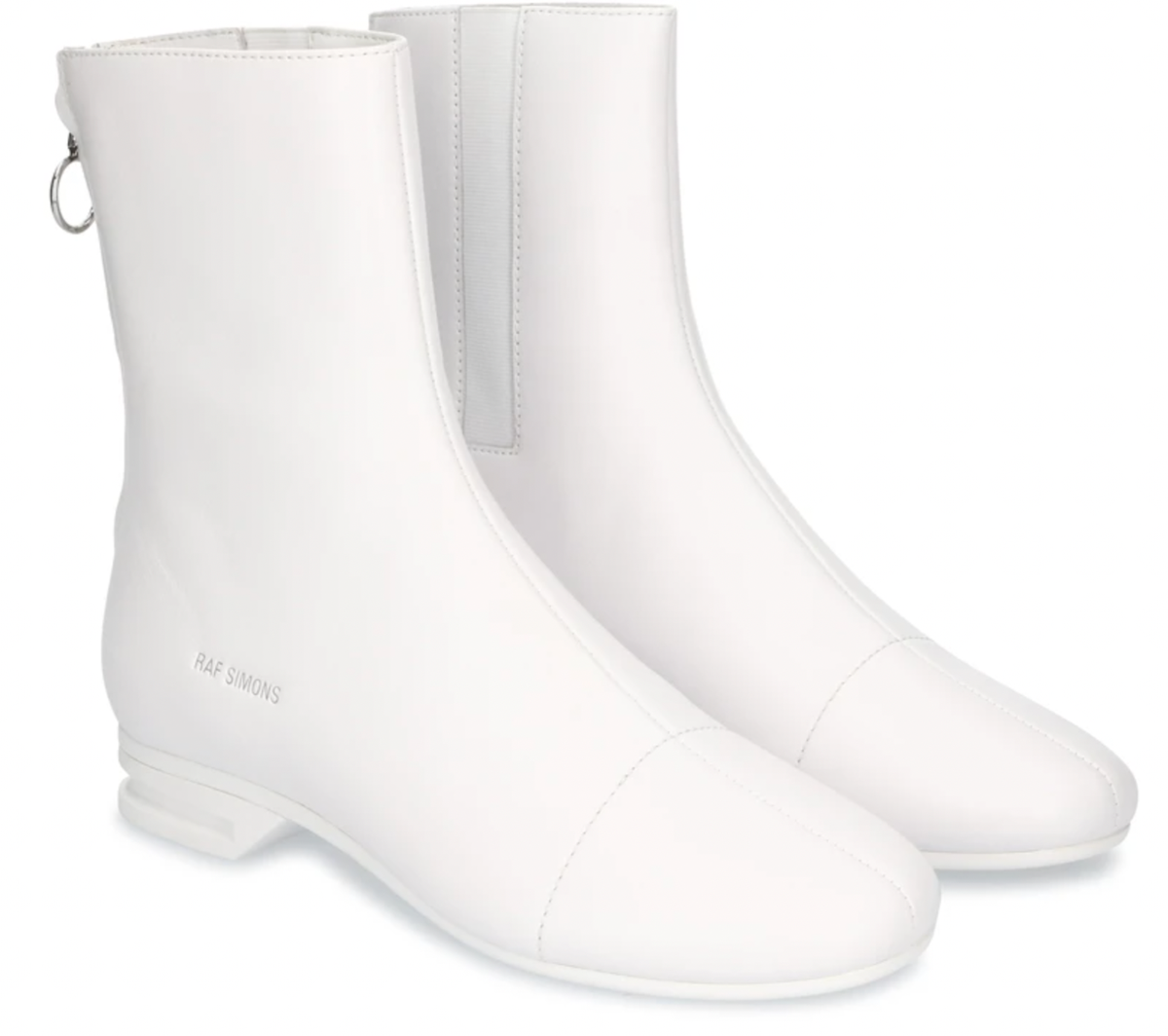Raf Simons Boots 2001-2 High White Zip-Up Ankle Shoes 39 | eBay Raf Simons Boots 2001-2 High White Zip-Up Ankle Shoes 39 | eBay