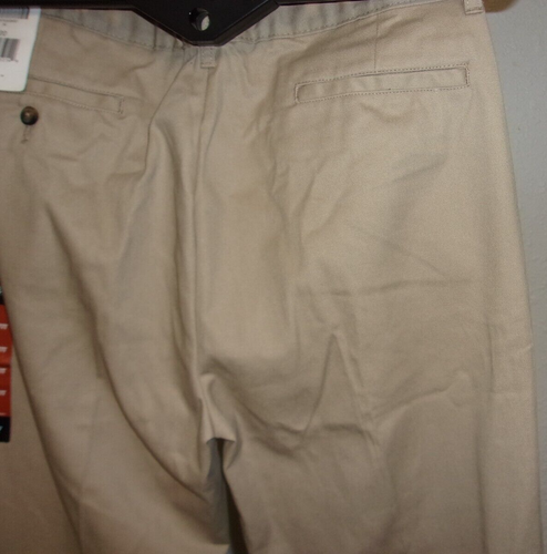 Dickies Khaki Classic Fit Boy's Pants tagged 20 (actual 32x31.5) INV.#P-54 NWT - Picture 7 of 13