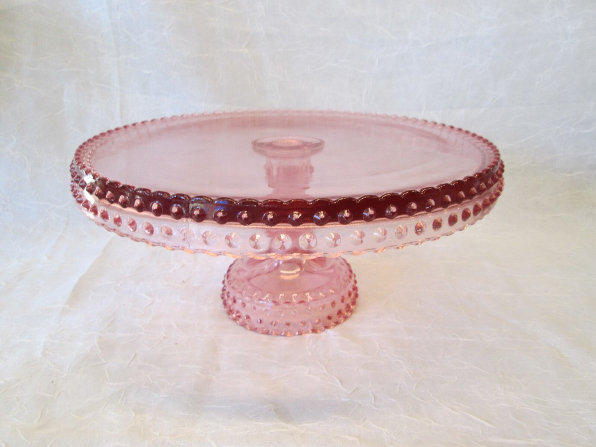 PINK LE Smith Glass Hobnail 11
