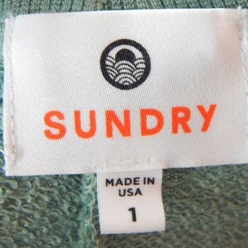 Sundry Damen 1 kleine Hose grün Biesen Knöchel kurz Sweathose Kordelzug weich gebraucht, in einwandfreiem Zustand - Bild 3 von 3