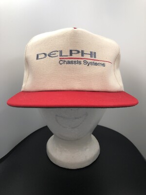 DELPHI Chassis Systems beige canvas HAT/CAP with snapback-needs snapback repair