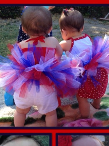 Homemade Baby Tutus Baby Girl Photo Prop Tutus pink and white - Picture 8 of 10