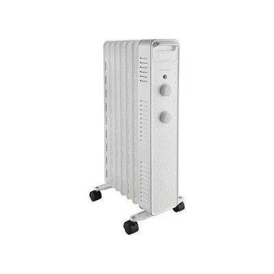 Mainstays Electric Space Heater Mechanical Oil Filled Radiator 1500W Floor  White | eBay