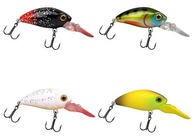 Trout Master Flat Mini Crank LL 30 3cm 2,6g - Wobbler, Forellenköder, Crankbait