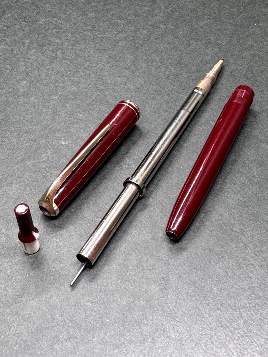 MONTBLANC No.25 Pix Vint Burgundy Bordeaux 0.9mm Pusher