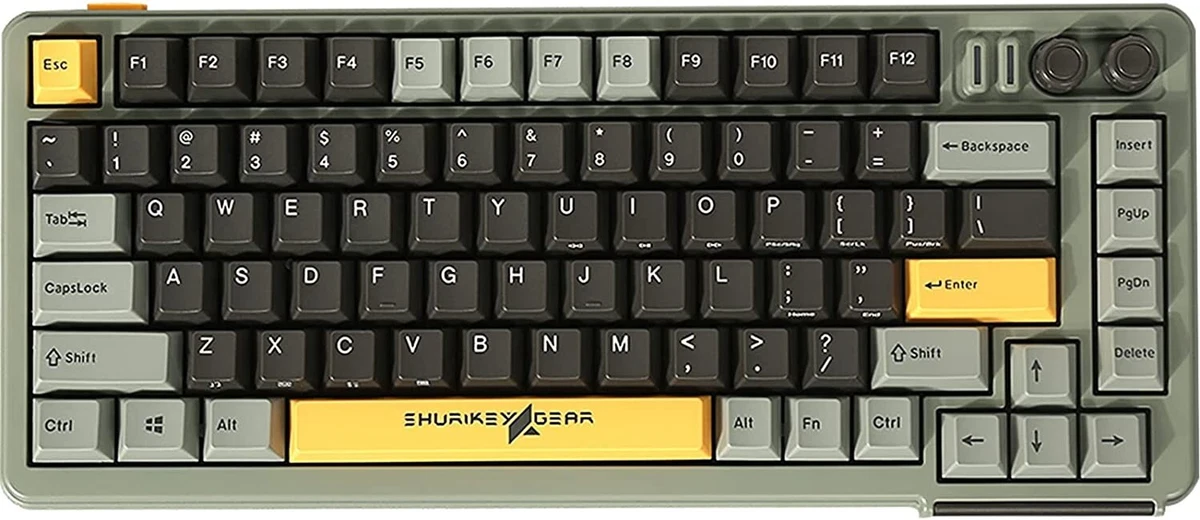 Shurikey Saizo 75% Mechanical Gaming Keyboard with Varmilo EC V2