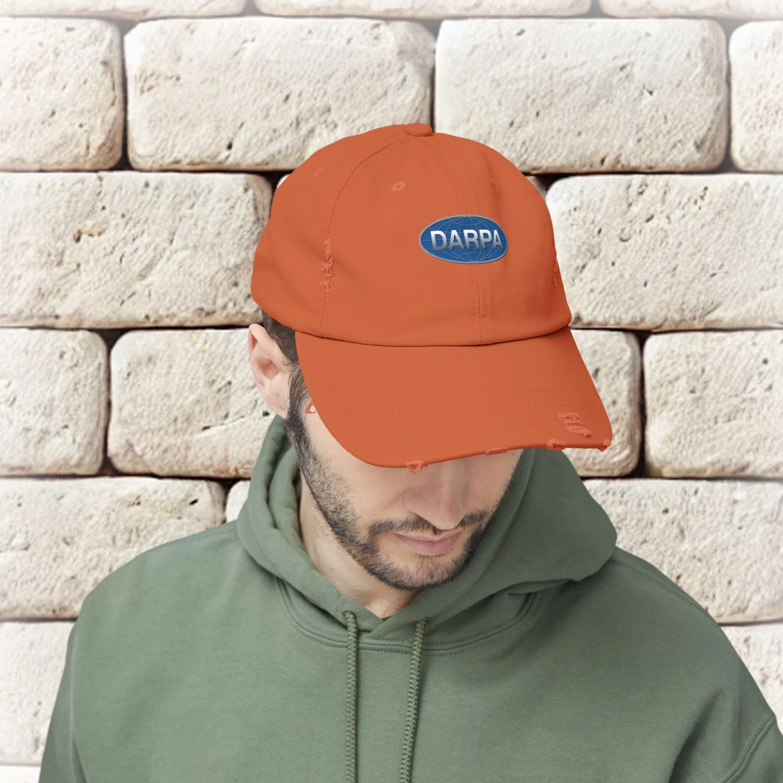 DARPA Emblem Unisex Distressed Cap