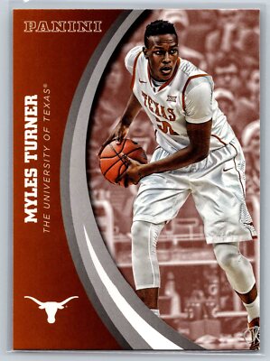 2015 Panini Collegiate Texas Myles Turner Rookie RC #17