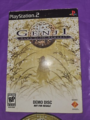 DEMO Genji Dawn of the Samurai Demo Disc PlayStation 2 PS2 Tested
