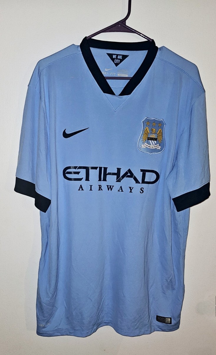 2014/15 Nike Manchester City MC Home Soccer Jersey Authentic