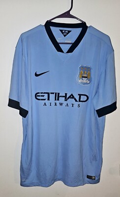 NIKE ナイキ マンチェスターシティ ゲームシャツ ホーム 2014-15 2014/15 Nike Manchester City MC Home Soccer Jersey Authentic