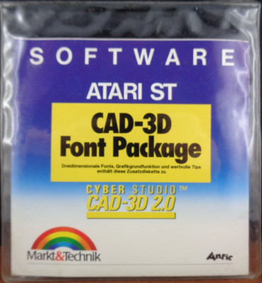 ATARI ST -- CAD-3D FONT PACKAGE (MARKET & TECHNOLOGY)
