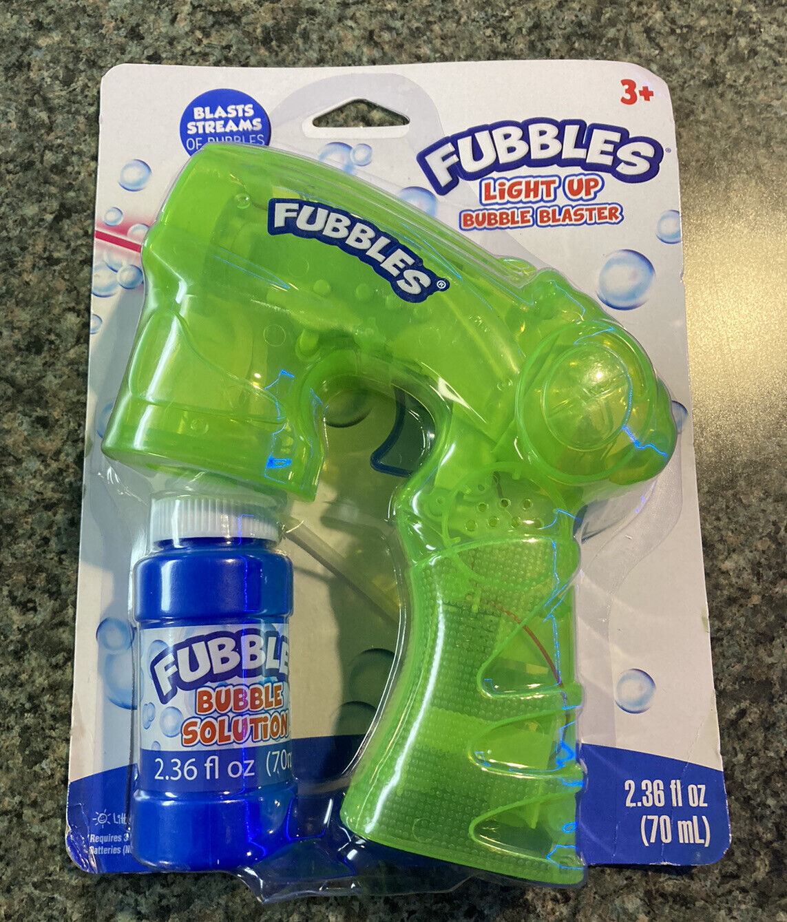 Fubbles Light Up Bubble Blaster 2.36 Fl Oz, Spring/Summer