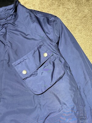 2000s Barbour International Deep Royal Blue Lightweight Full Zip