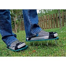 Lawn Grass Aerator - Aerating Shoes Sandals 13 x 5cm Spikes Shoe Easy Strap On