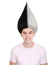 Unisex Troll Wig,Assorted Colors Lots of Choices, Premium Breathable Capless Cap