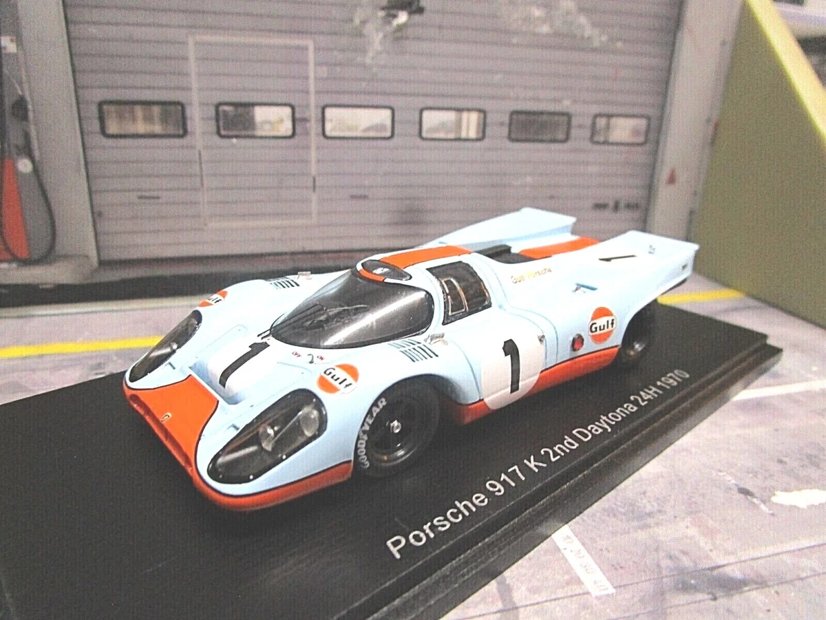 Miniature Spark 1:43 Porsche 917K Gulf #2 - Vainqueur Daytona 1971 - Résine
