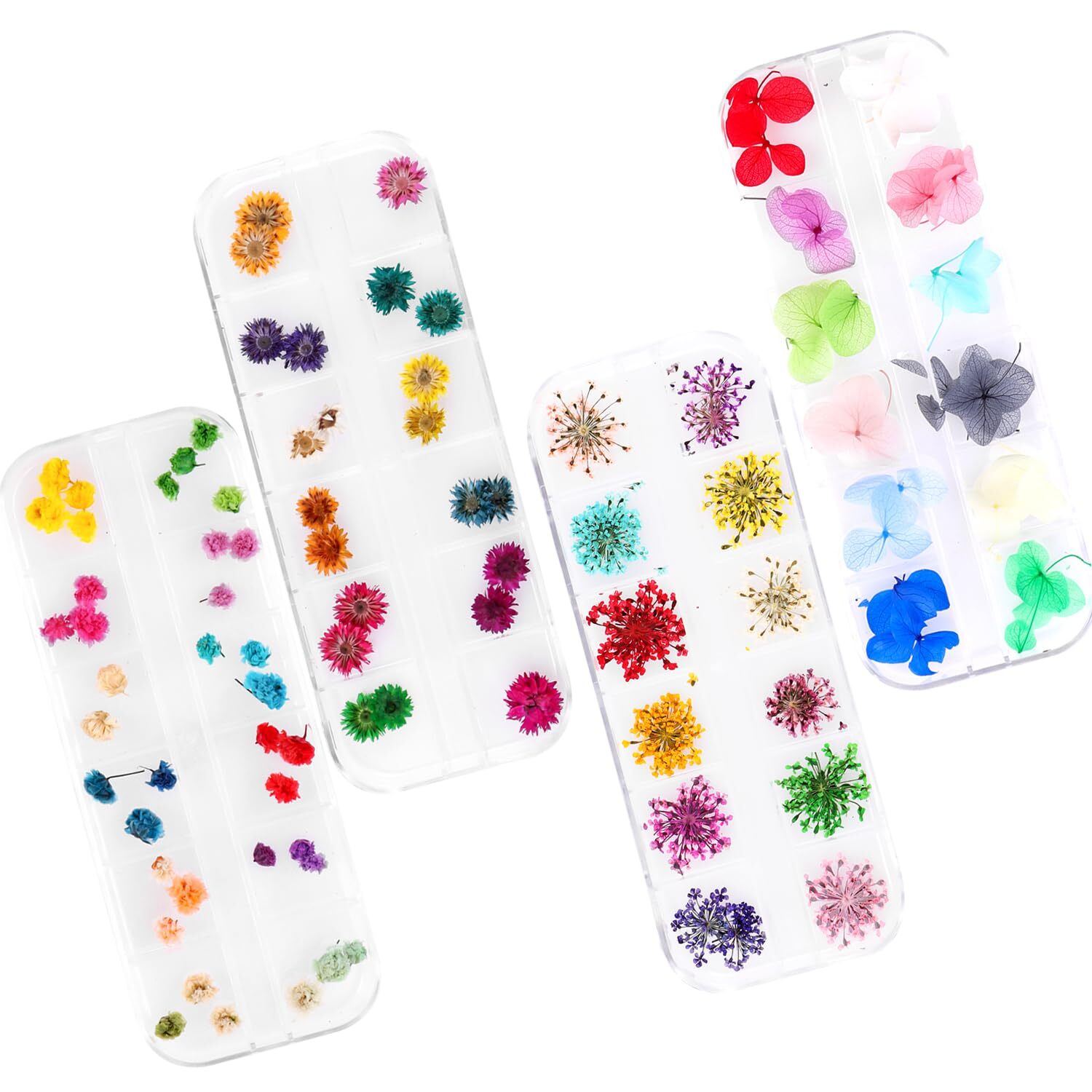 108PCS Dried Flowers for Nail Art - Lovely Natural Flower Nail Art Nail Art A...-image