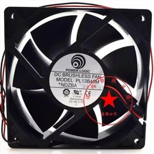 POWER LOGIC PL13B48M 12038 DC48V 0.17A 12CM 2-Wire Dual Ball Cooling Fan
