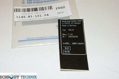 Leistungsschild Wegstrecke VDP 1145-81-101-04