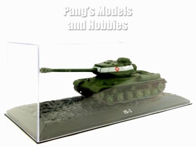 IS-2 JS-2 Russian - Soviet Heavy Tank & Display Case - 1/72 Scale Model