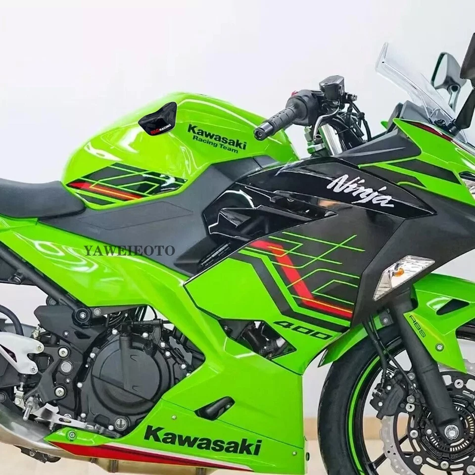 Suitable for Kawasaki NINjA Ninja 400/Z modified carbon fiber fuel tank cover an - Image 3 of 4