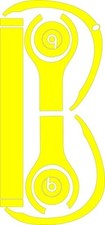 Beats Studio 2-3 Skin/Wrap- YELLOW - Vinyl Sticker/Decal