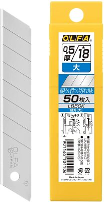 とんみ‼️ OLFA Replacement Blade 18mm L-type Heavy Duty Cutter LB50K (1pak