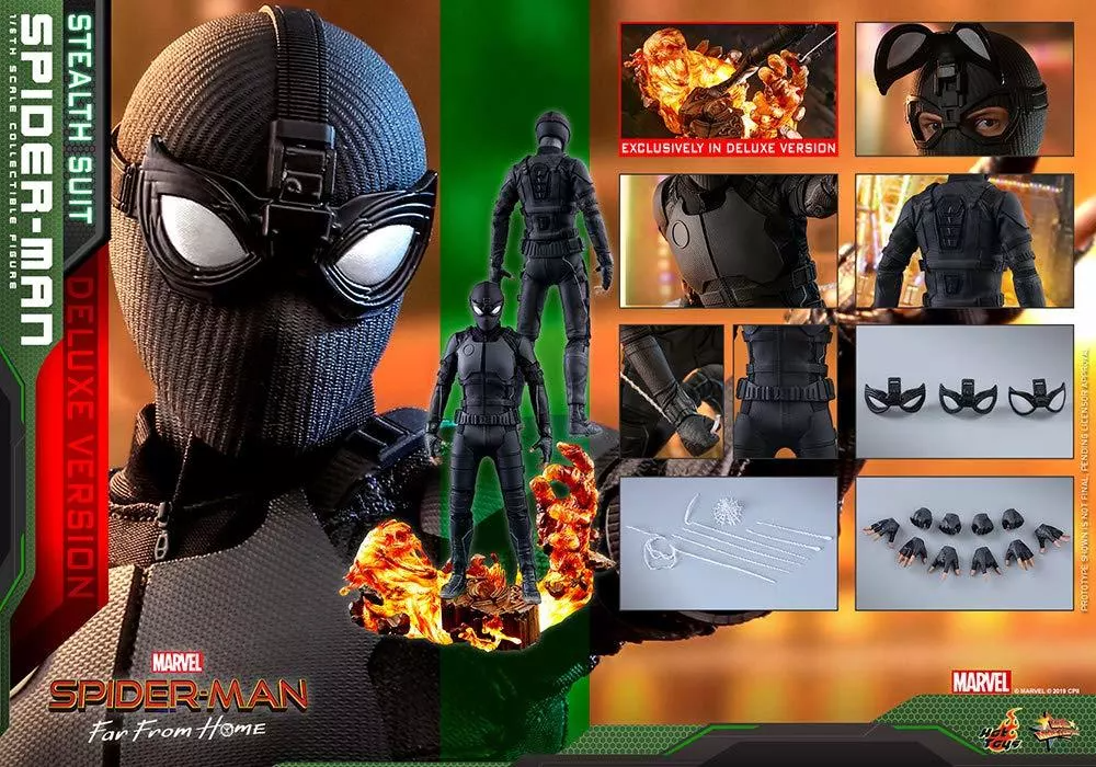 ホットトイズ１/６ ファー・フロム ステルススーツ デラックス版 MMS541 Hot Toys MMS541 SPIDER-MAN: FAR FROM HOME 1/6 Stealth Suit Deluxe