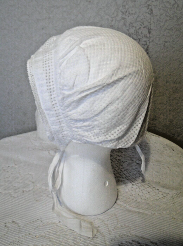 COIFFE TOURANGELLE ANGEVINE EN LINON BRODERIE DENTELLE COSTUME H2435 Imgx1200 9211