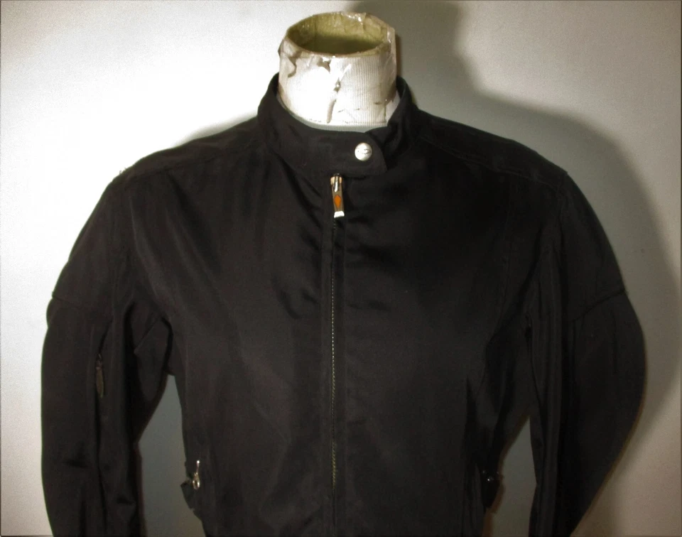 Biker POWER TRIP Black Full Zip Protective Motorcycle Jacket Size M - Image 2 of 4