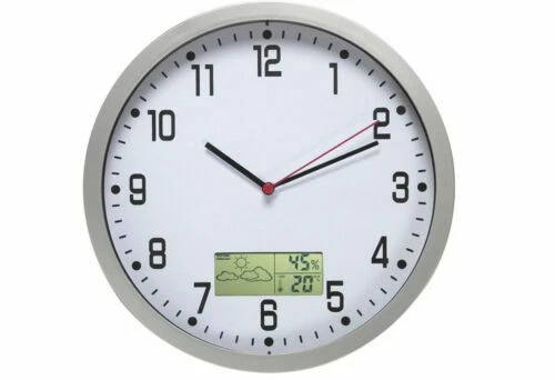 Orologi da parete argento vetro