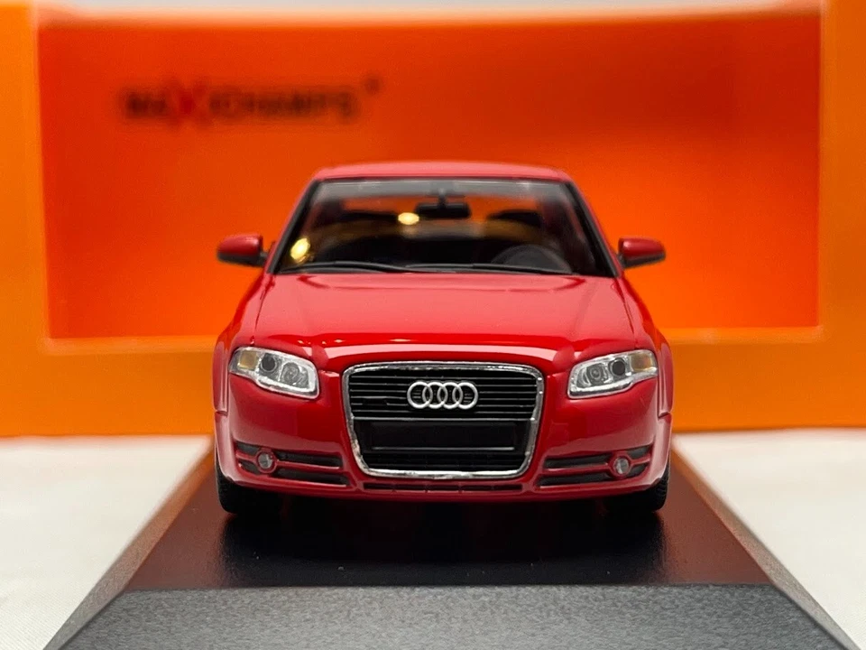 2004 Audi A4 3.2 Quattro - Red - 1/43 Diecast Model Car Minichamps Maxichamps - Image 2 of 4