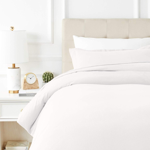 100% Egyptian Cotton Duvet Cover Full/Queen Size - 600 Thread Count 1 PC White