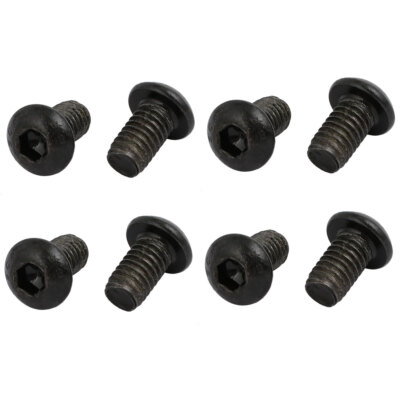 8stk. M6x10mm Schwarz 10.9 Klasse Schraube mit Linksgewinde für Bohrmaschine