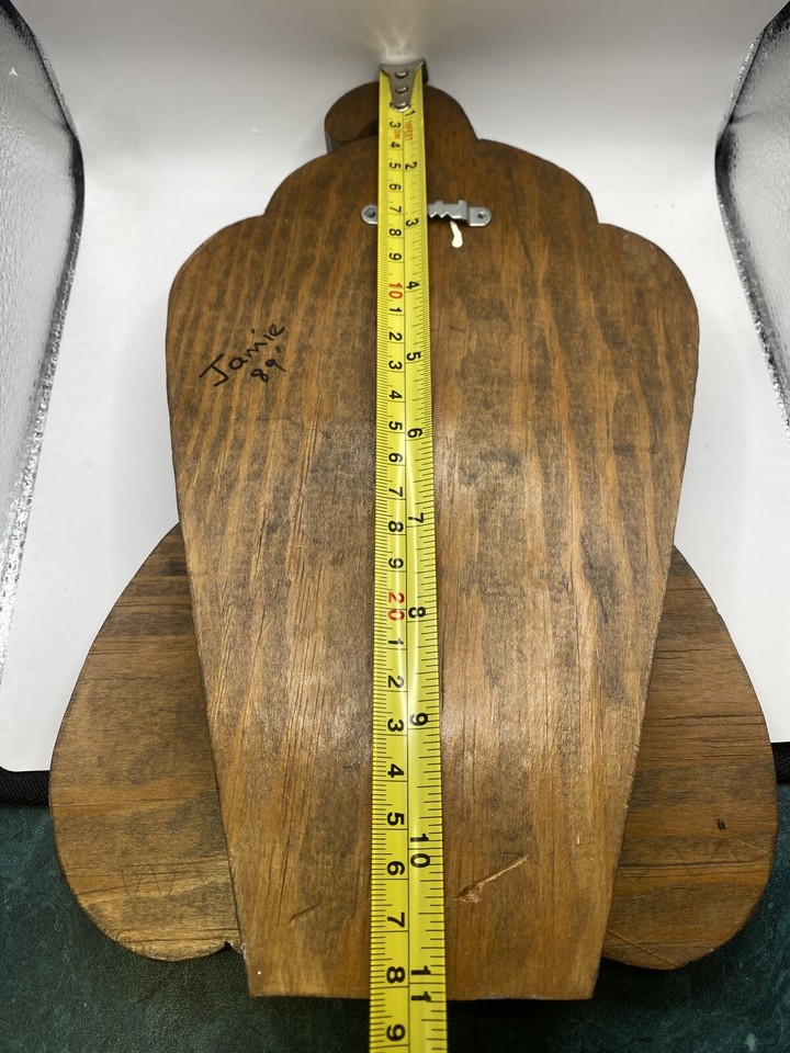 Handmade Dog Decor Wooden Cutout Wall Hanging Painted 11"x7" Folk Art