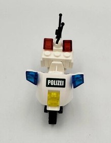 LEGO 7235 City Police Motorcycle Green Polizei Stickers 2005 Retired Complete #2