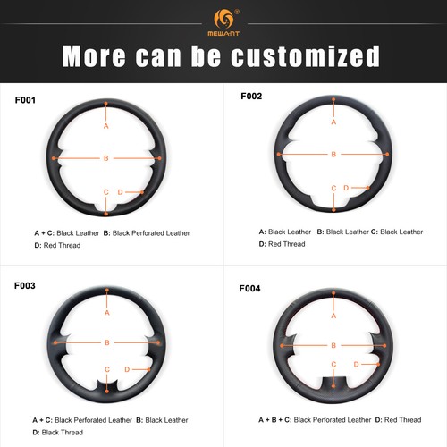 DIY PU Leather Steering Wheel Cover Wrap for Volkswagen VW Old Jetta 5 2006-2010 - Picture 9 of 9