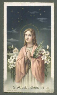 SANTINO HOLY CARD - S. MARIA GORETTI - BRA CONVITTO PROVIDENZA - Still 2116