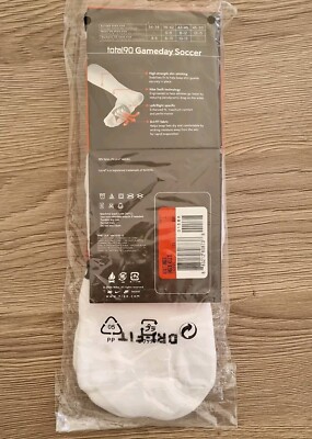 Nike Total 90 dri-fit 2006 football socks white brand new