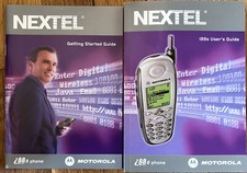 Vintage Nextel Motorola i88s Cellular Phone Telephone USER MANUAL BOOK