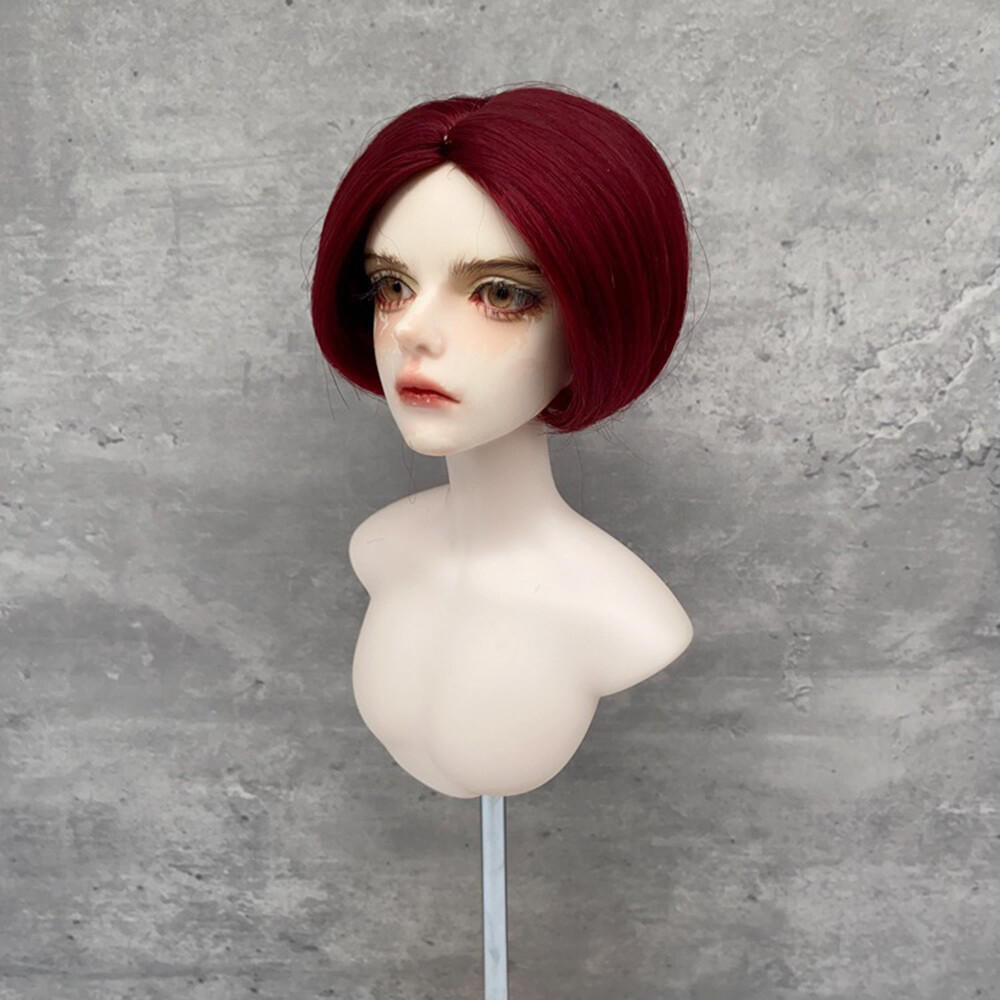 Yutotue Dolls Short Hair Wig Fashion Accessories for 1/3 1/4 1/6 BJD SD Doll DIY