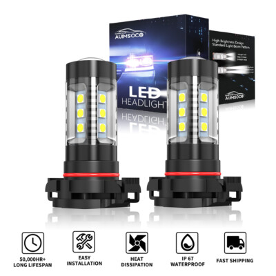 H16/5202 LED Fog Driving Lamp Bulbs Daytime Running Light DRL 6000K Cool White