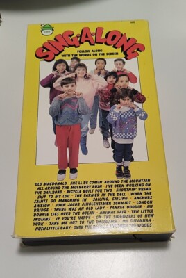 シングアロング Sing-a-Long Favorites Volume 1 (VHS, 1988) Rare OOP EUC Parade