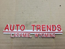Auto Trends Laramie Wyoming WY Car Dealership Dealer Emblem Badge Logo Nameplate