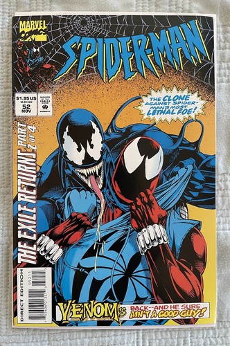 Marvel Comics Spider-Man #52 1994 (VF/NM 9.0) Tom Lyle Clone Saga Flip Book
