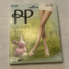 NIB Sheer tights, open toe, Pretty Polly, size ML/MG, barely there