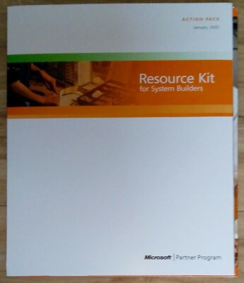 Historisches Microsoft Action Pack Jan 2005 Resource Kit für System Builders 6 Festplatten