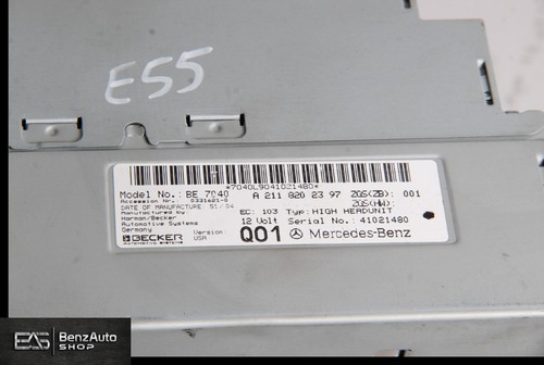 03-08 Mercedes W211 E55 E500 CLS500 Command Head Unit Navigation CD Radio OEM - Picture 10 of 10
